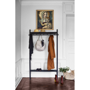 Milford klädställning 90x180 svart ek/svart met