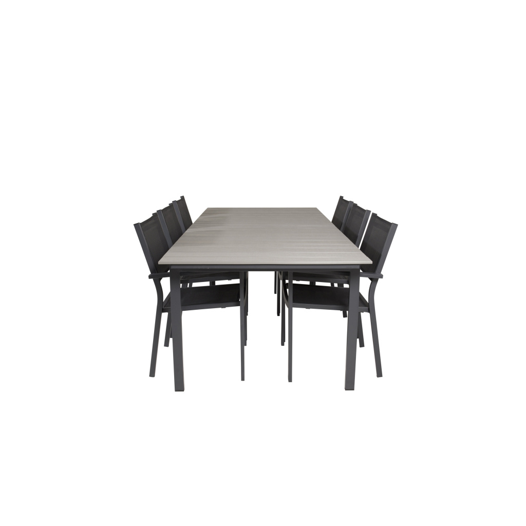 Levels Bord 229/310 - Svart/Grey - Copacabana stapelstol - Svart/Svart 6