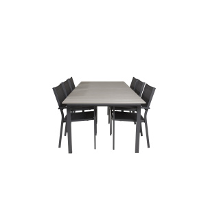 Levels Bord 229/310 - Svart/Grey - Copacabana stapelstol - Svart/Svart 6
