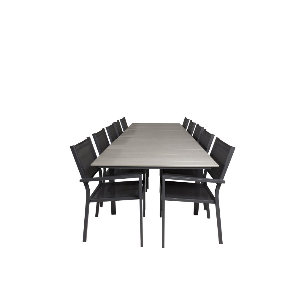 Levels Bord 229/310 - Svart/Grey - Copacabana stapelstol - Svart/Svart 10