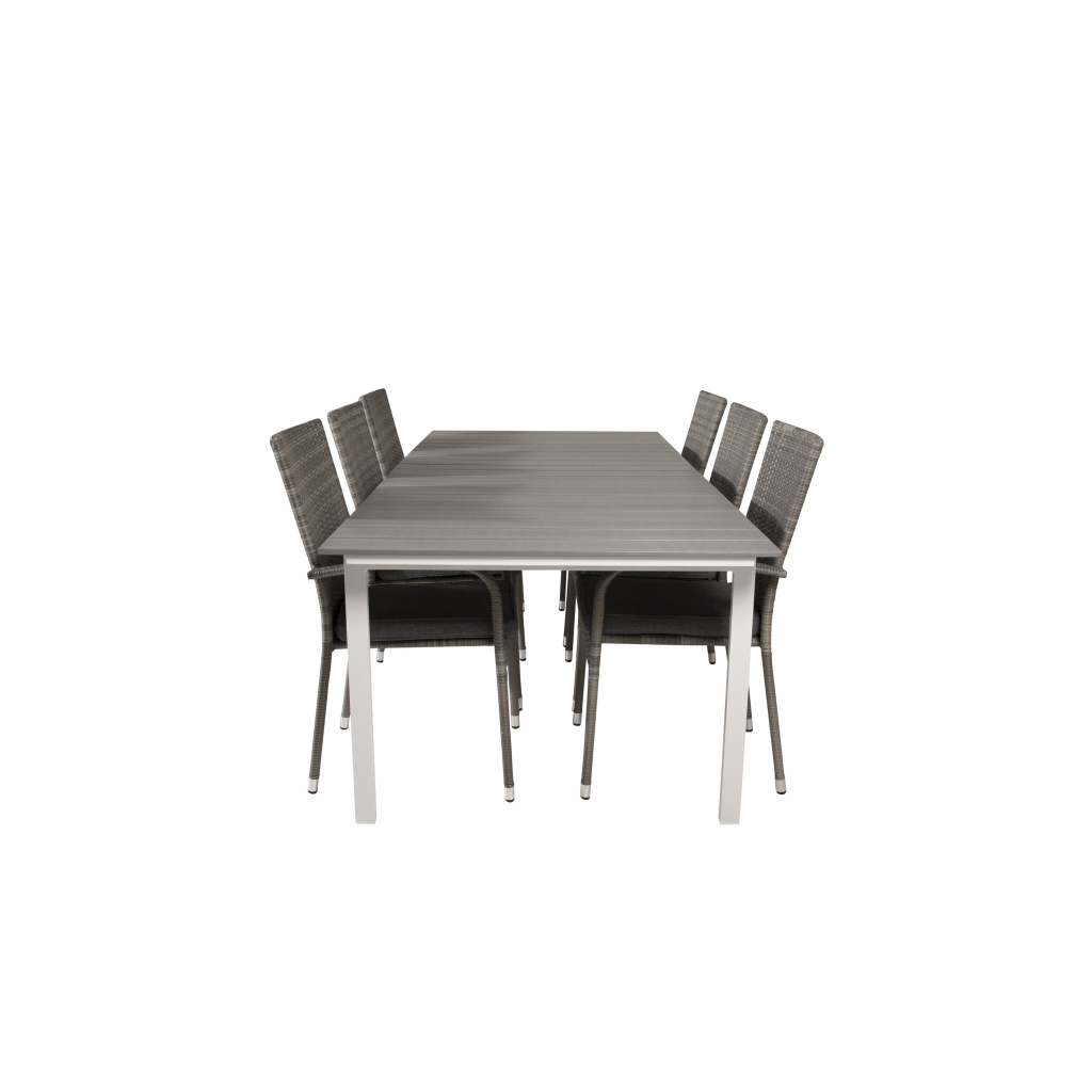 Levels Bord 229/310 - Vit/Grey - Anna Stol - Grey 6 | Stol för matbord