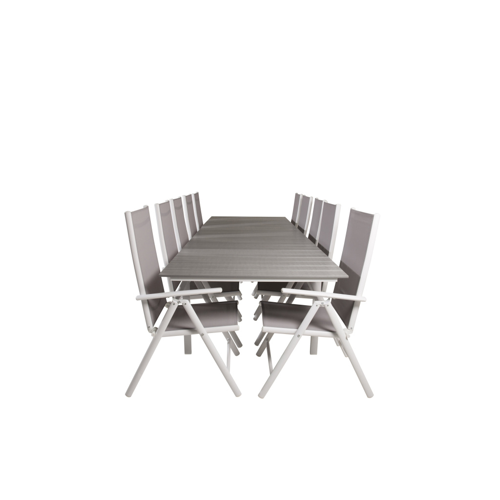 Levels Bord 229/310 - Vit/Grey - Break 5:pos Stol - Vit/Grey 10 | Stol för matbord
