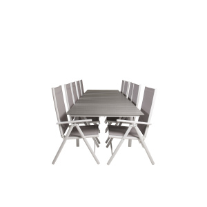 Levels Bord 229/310 - Vit/Grey - Break 5:pos Stol - Vit/Grey 10 | Stol för matbord