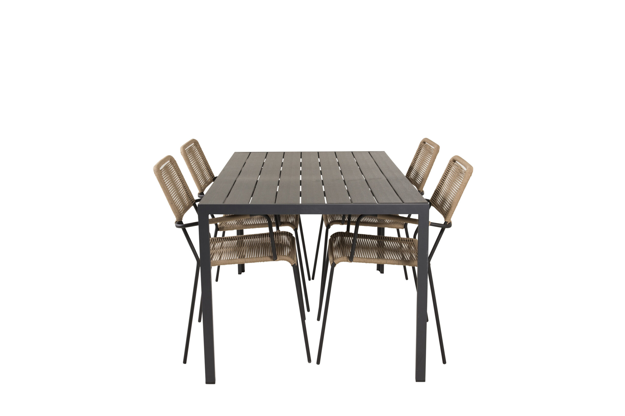 Break Matbord - 150*90 Svart Alu / Svart Aintwood | Lindos - Fåtölj | Matgrupp