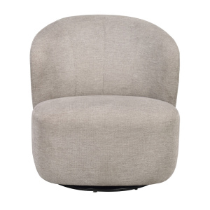 Roselawn fåtölj beige tyg snurr