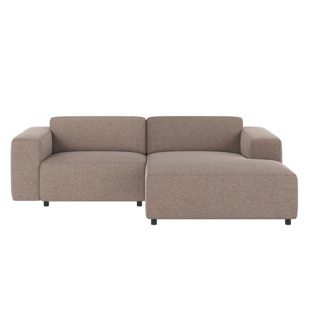 Willard soffa 3-sits-schäslong H beige tyg Brenda