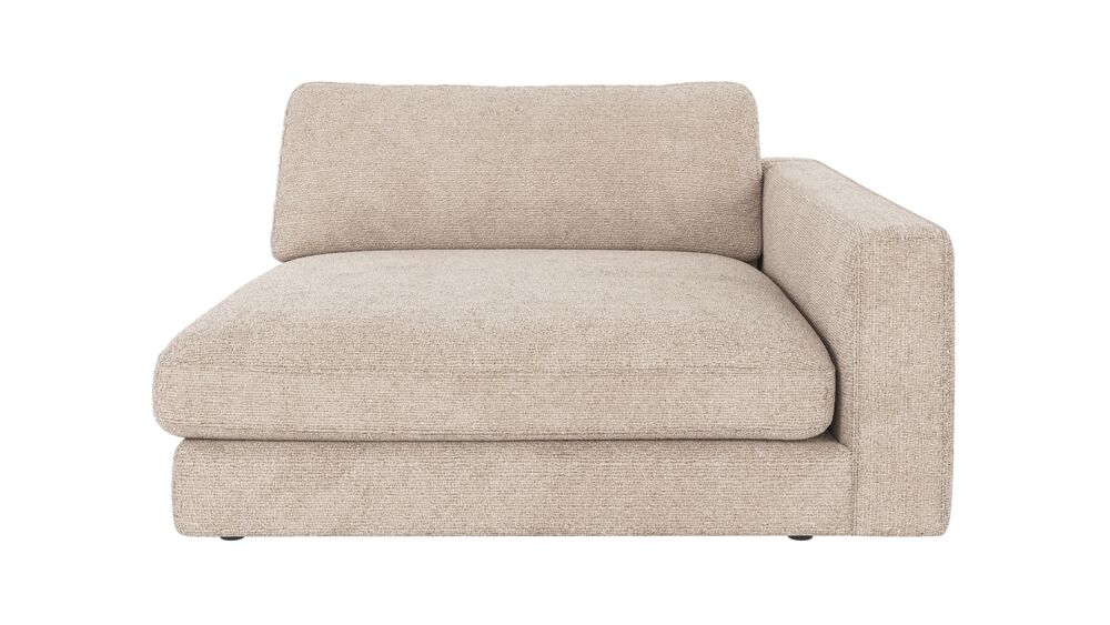 Duncan 1,5-sits schäslong H/fåtölj ljusgrått Robin