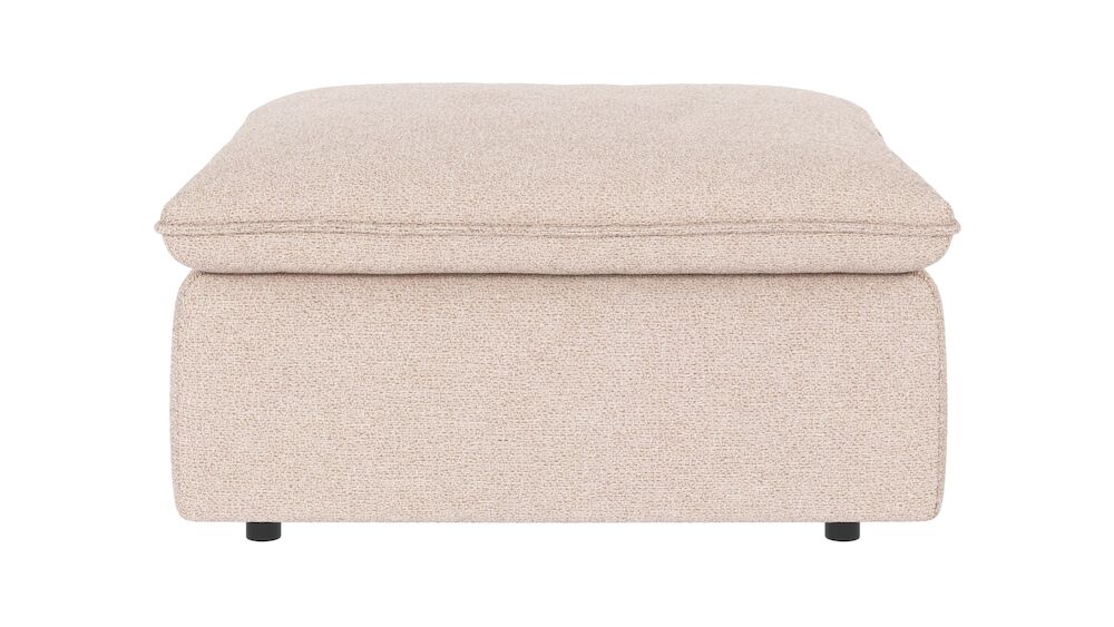 Rawlins fotpall ljusbeige tyg Max #01