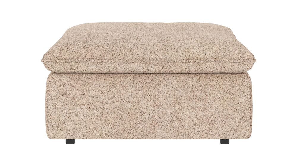 Rawlins fotpall ljusbeige tyg Anna 2