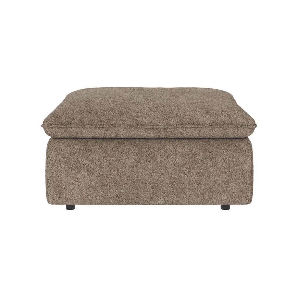Rawlins fotpall mörkbeige tyg Anna 6
