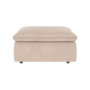Rawlins fotpall ljusbeige tyg Rita #1