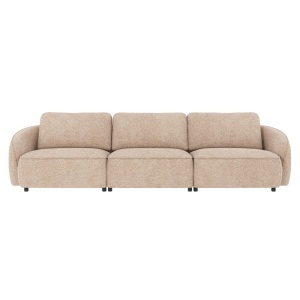 Norris soffa 4-sits ljusbeige tyg Anna #2