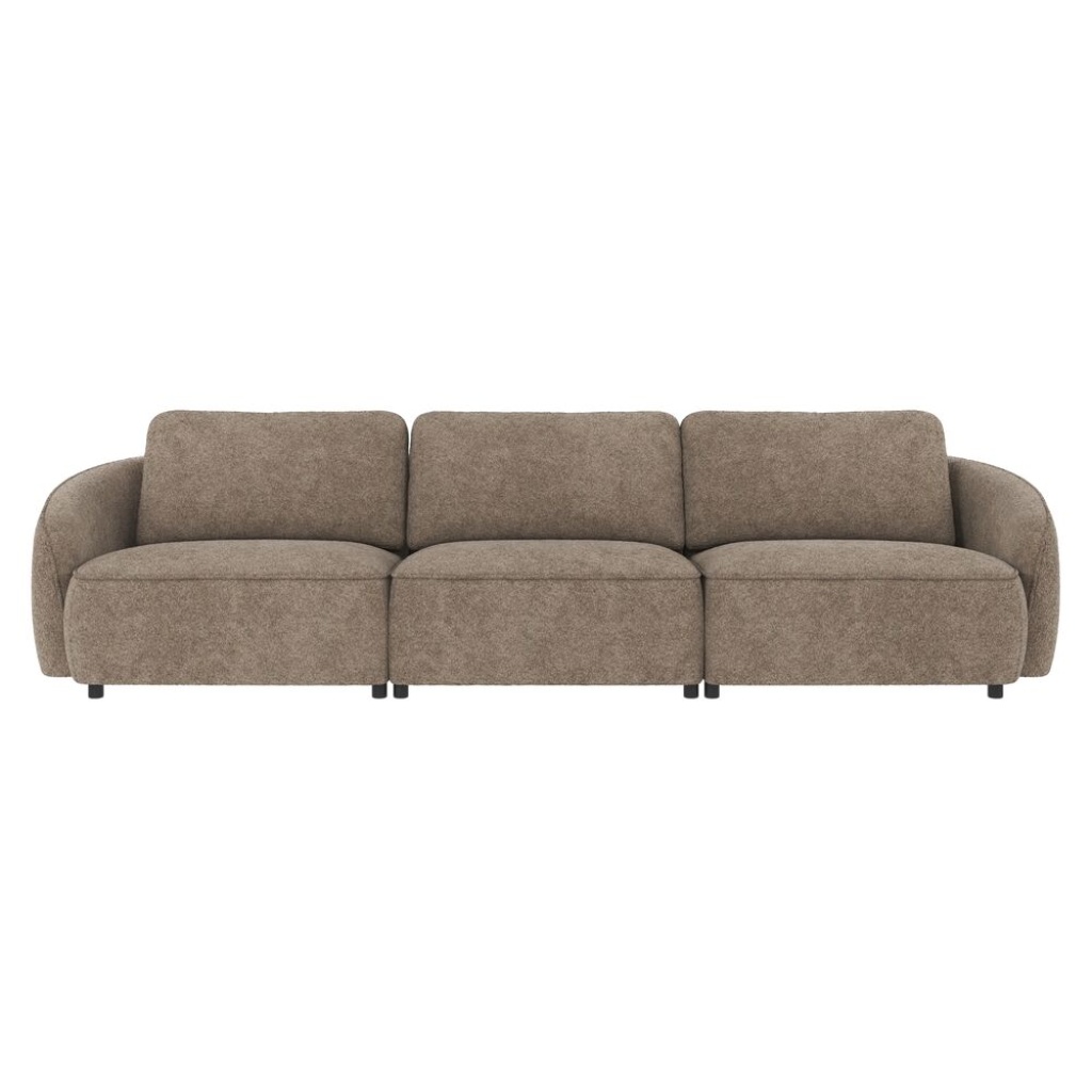 Norris soffa 4-sits mörkbeige tyg Anna #6