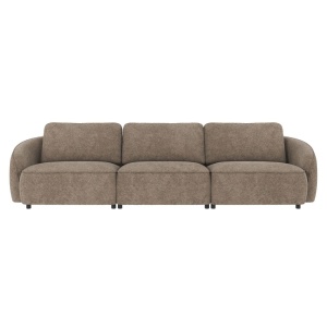 Norris soffa 4-sits mörkbeige tyg Anna #6