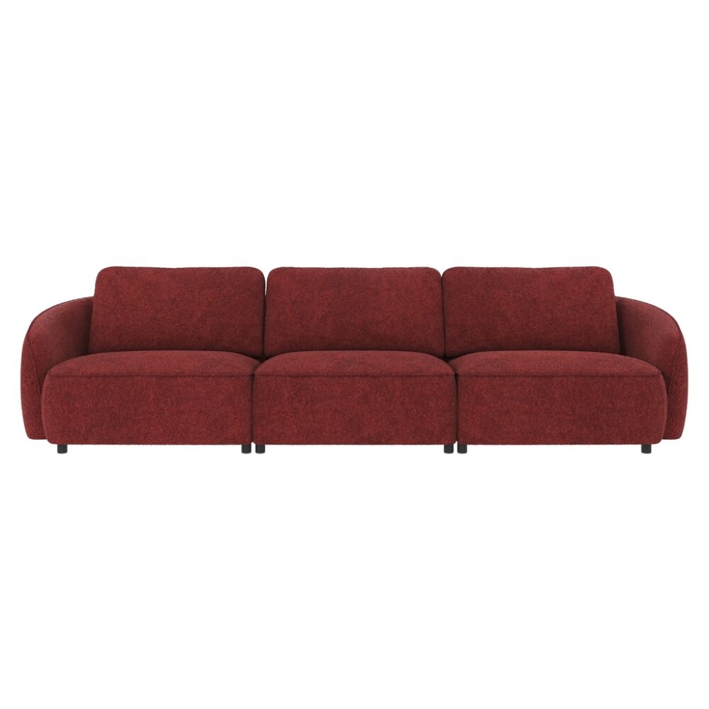 Norris soffa 4-sits rött tyg Anna #8