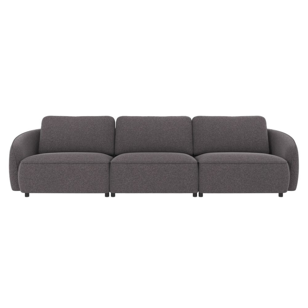 Norris soffa 4-sits mörkgrått tyg Brenda #18