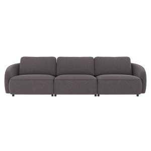 Norris soffa 4-sits mörkgrått tyg Brenda #18