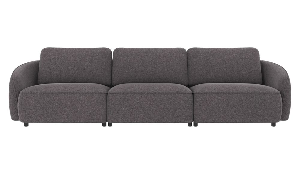 Norris soffa 4-sits mörkgrått tyg Brenda #18