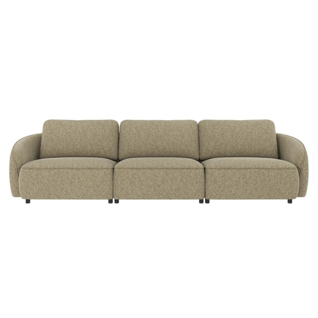 Norris soffa 4-sits grönt tyg Max #55