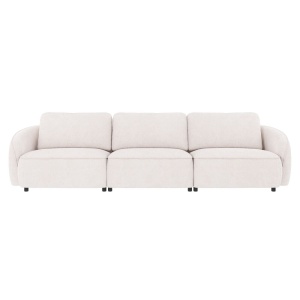 Norris soffa 4-sits vitt tyg Greg 1