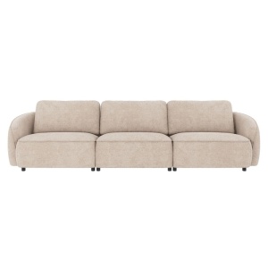Norris soffa 4-sits ljusgrått tyg Robin #01