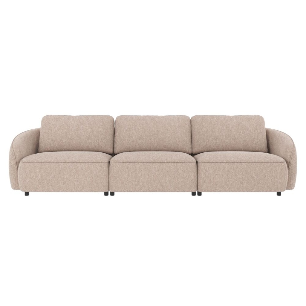 Norris soffa 4-sits ljusbeige tyg Alice #01