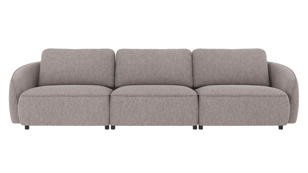 Norris soffa 4-sits grått tyg Alice #149
