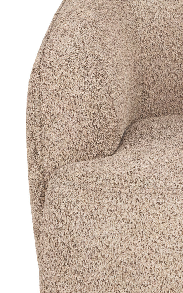 Dermot fåtölj ljusbeige tyg Anna - Bild 4
