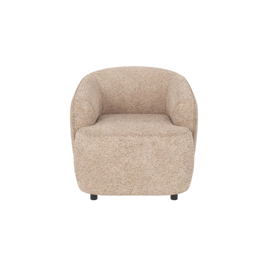 Dermot fåtölj ljusbeige tyg Anna