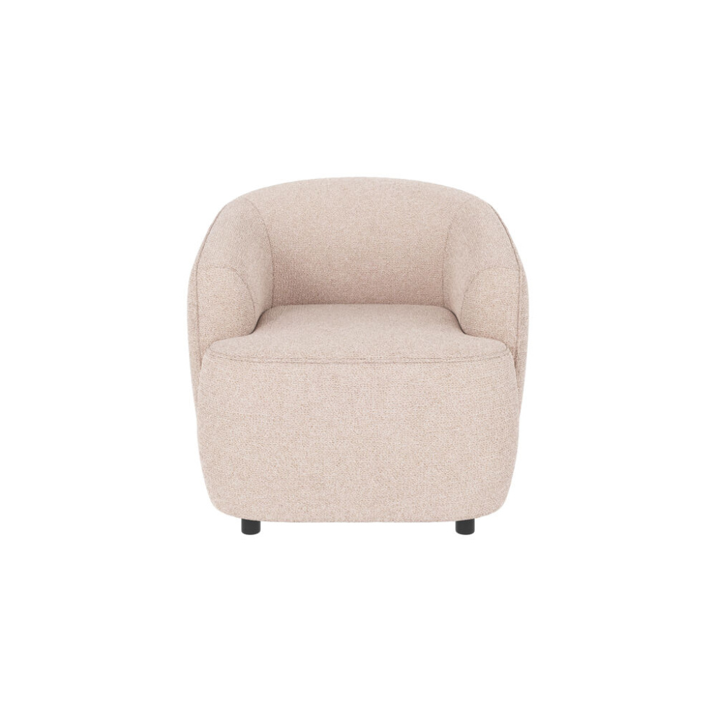 Dermot fåtölj ljusbeige tyg Max #01