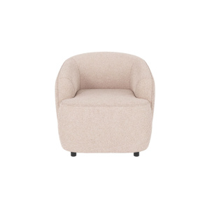 Dermot fåtölj ljusbeige tyg Max #01