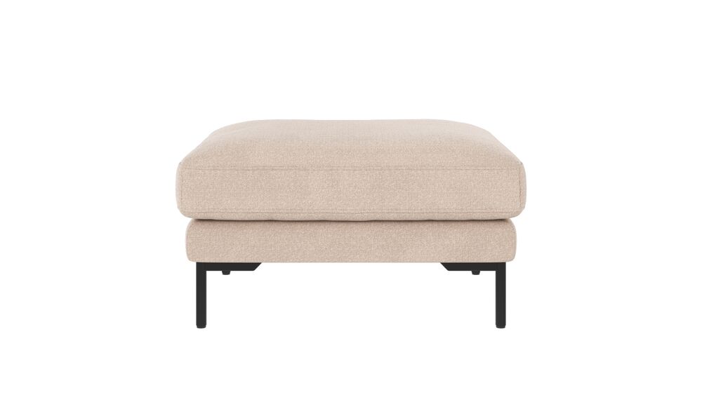 Corwin fotpall ljusbeige tyg Rita #1 - Bild 1