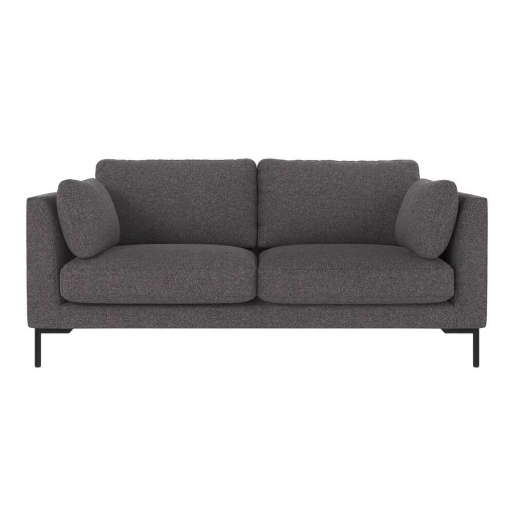 Corwin soffa 2,5-sits mörkgrått tyg Brenda