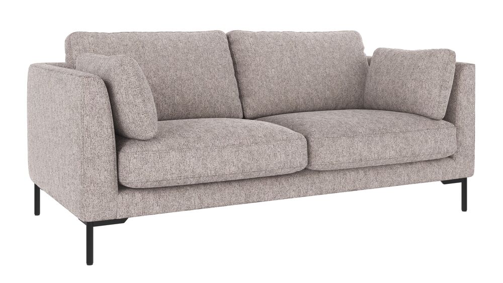 Corwin soffa 2,5-sits grått tyg Max - Bild 3