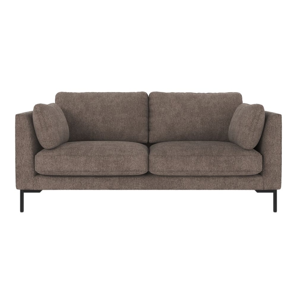 Corwin soffa 2,5-sits mörkbeige tyg Greg