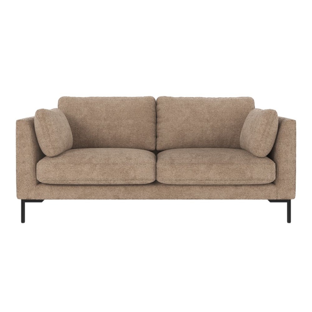 Corwin soffa 2,5-sits grå-beige tyg Robin