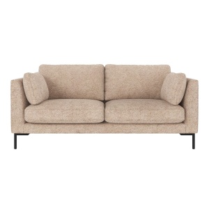 Corwin soffa 2,5-sits ljusbeige tyg Anna