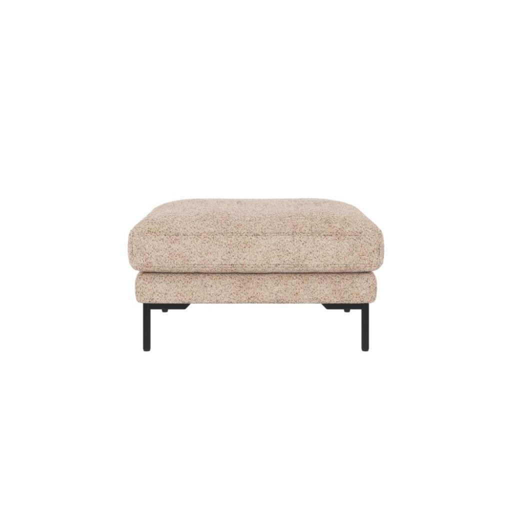 Corwin fotpall ljusbeige tyg Anna #2