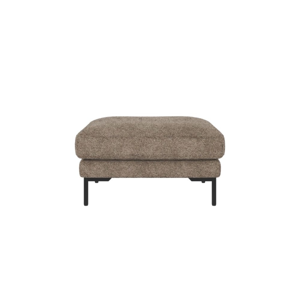 Corwin fotpall mörkbeige tyg Anna #6