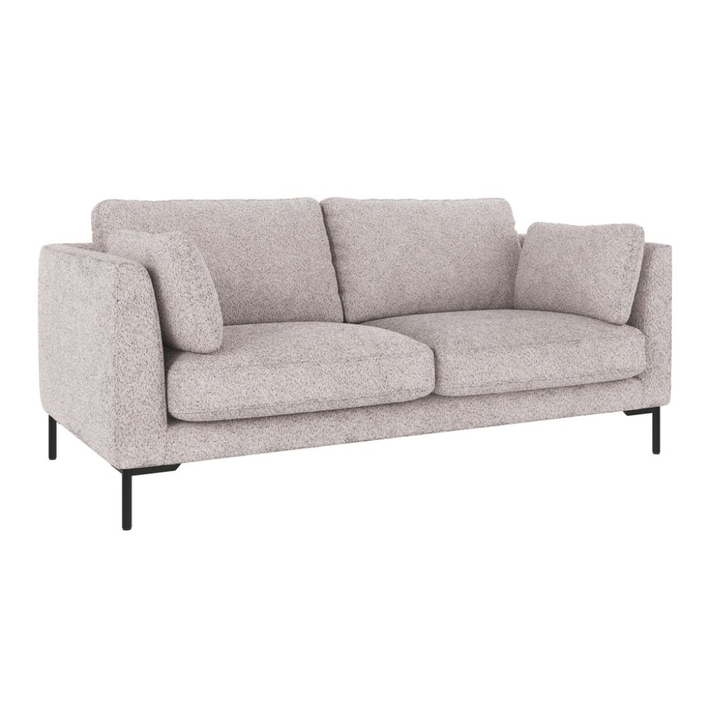 Corwin soffa 2,5-sits ljusgrått tyg Anna