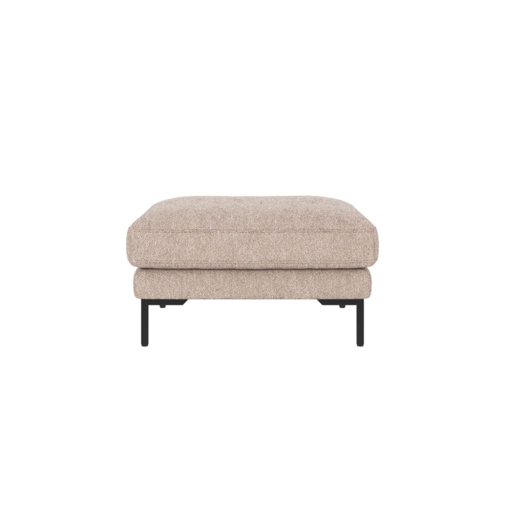 Corwin fotpall ljusbeige tyg Alice #01