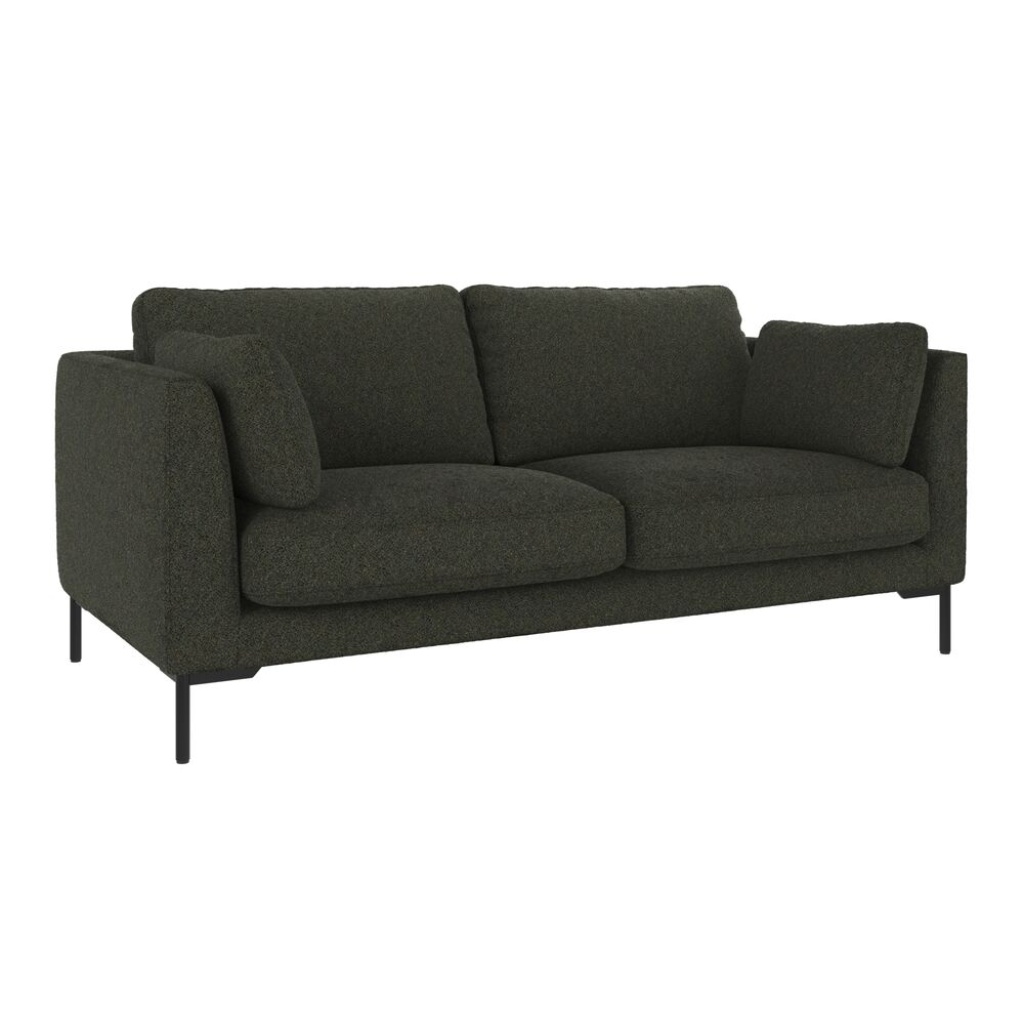 Corwin soffa 2,5-sits grönt tyg Alice