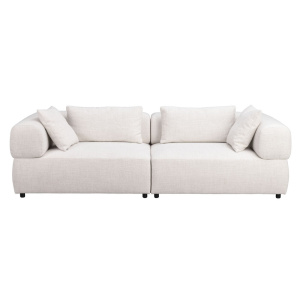 Falkner soffa 3-sits ljusbeige tyg Oscar
