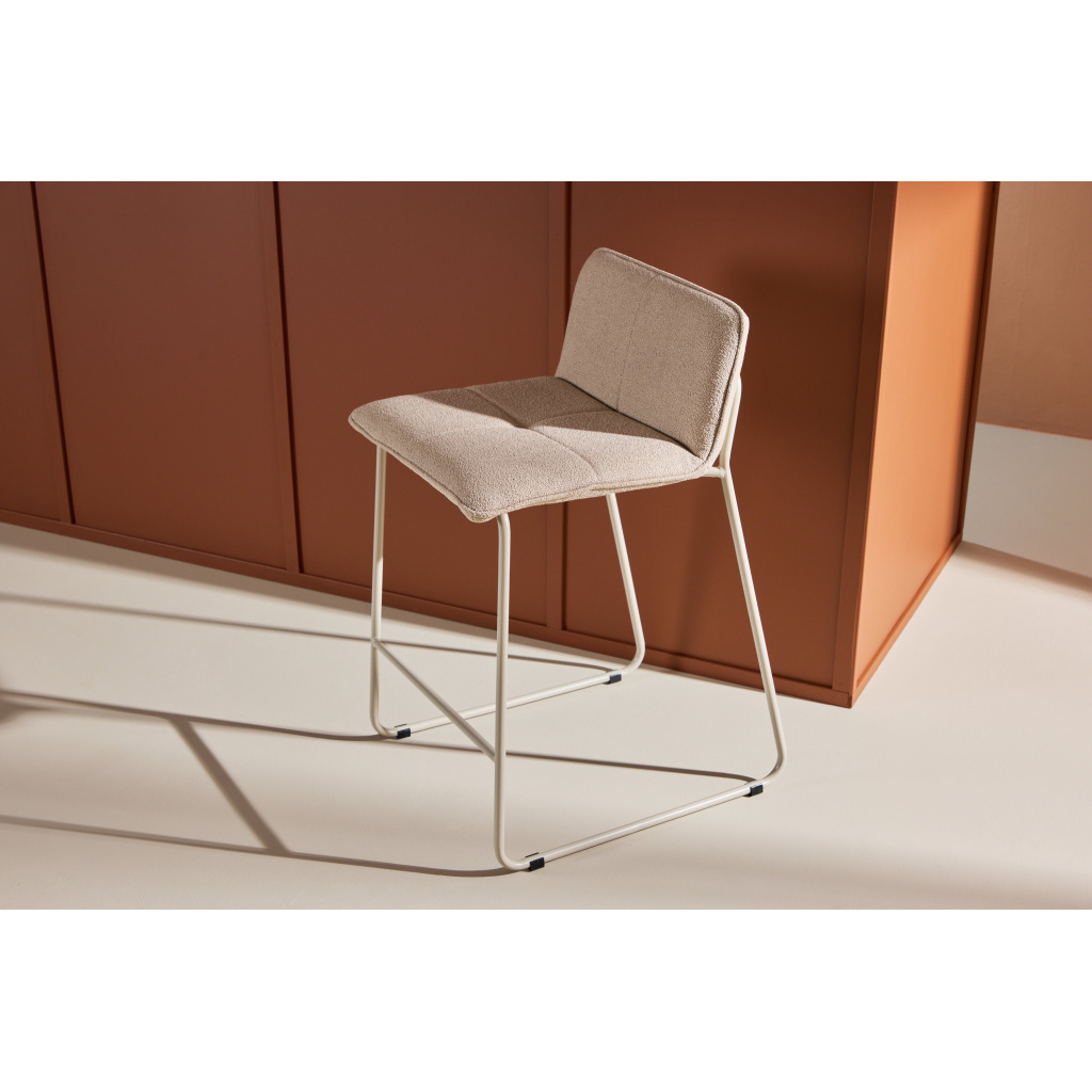 Bisbee Bar Stol Beige/ Beige boucle