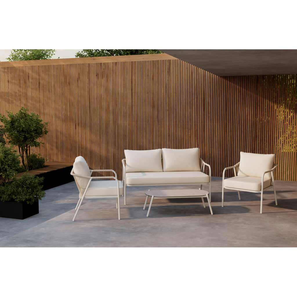 Sicily Lounge Set - Beige / Beige