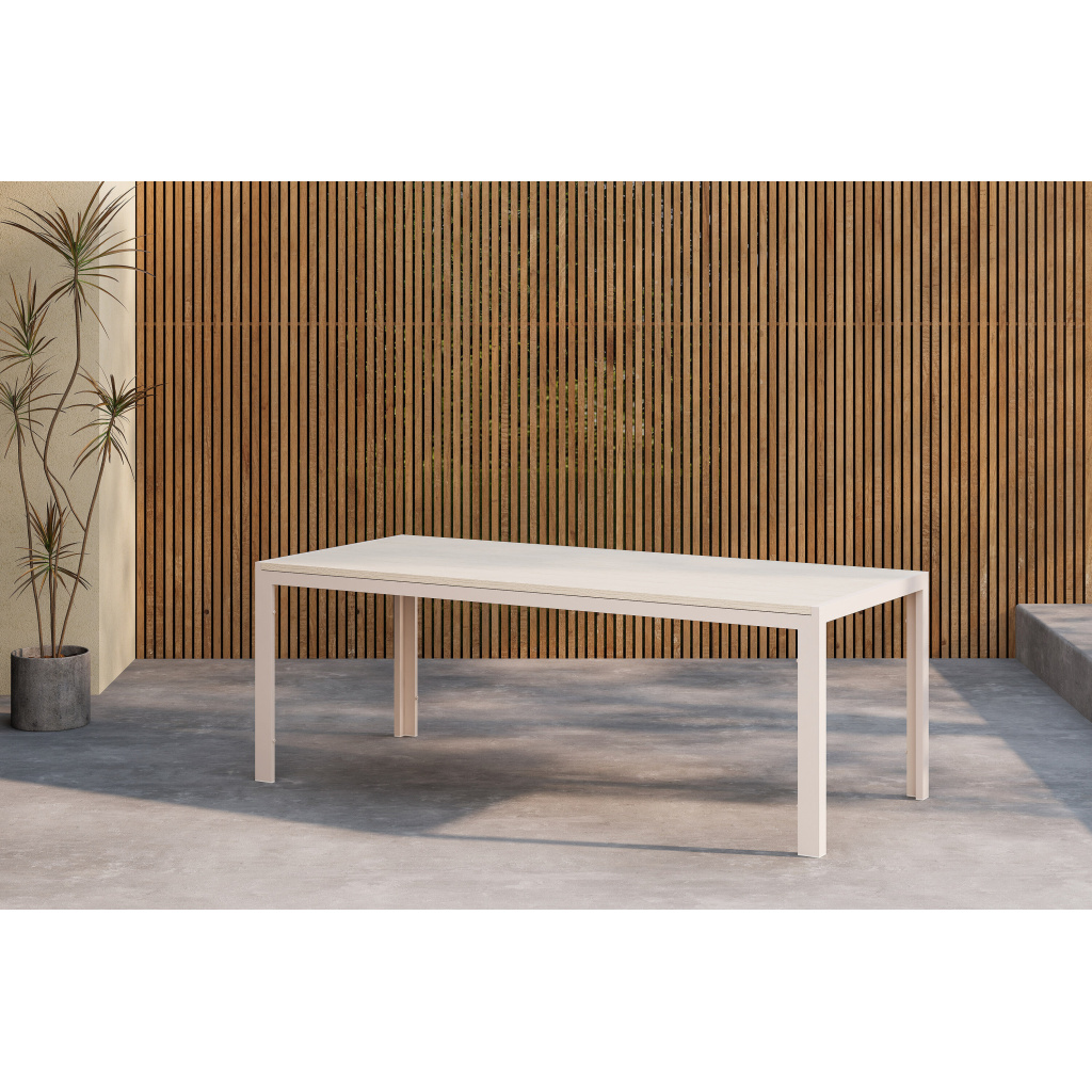 Break Dining Table 74 X 205 X 90 - Beige / Beige
