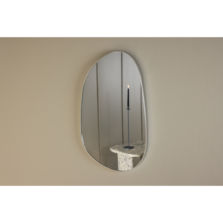 Askersund Mirror 65x40 - Silver Aluminium Frame / Clear Glass