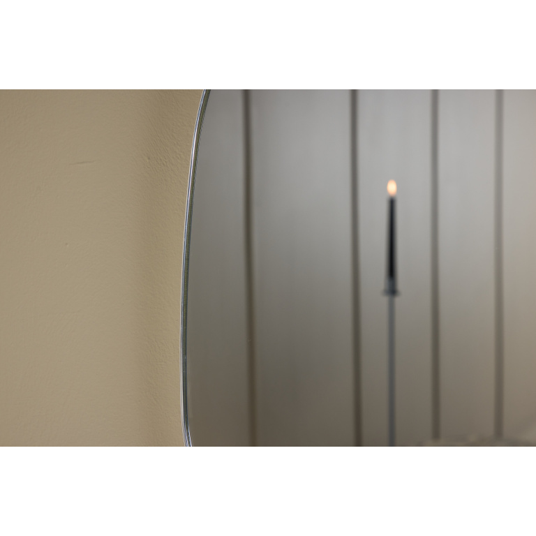 Askersund Mirror 65x40 - Silver Aluminium Frame / Clear Glass