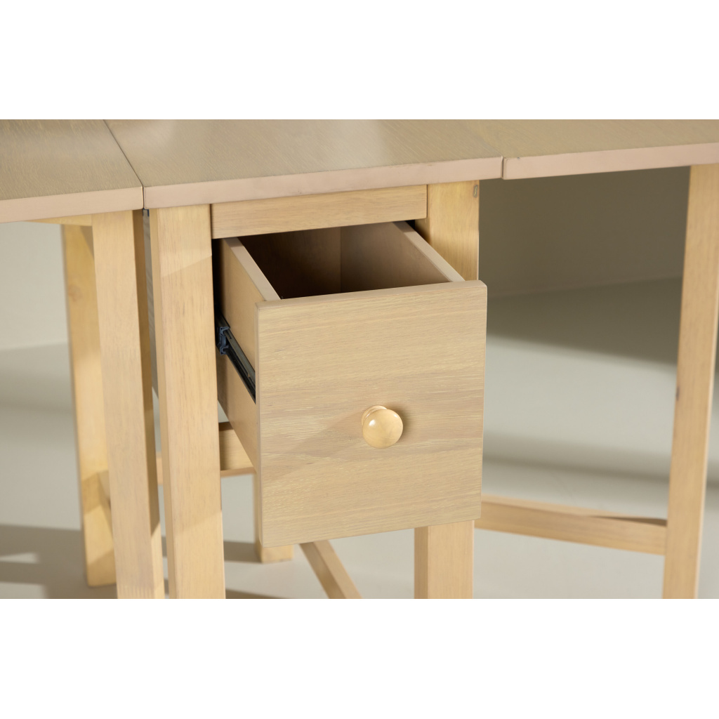 Edward Drop Leaf Table 150x80 cm - Vitwash /
