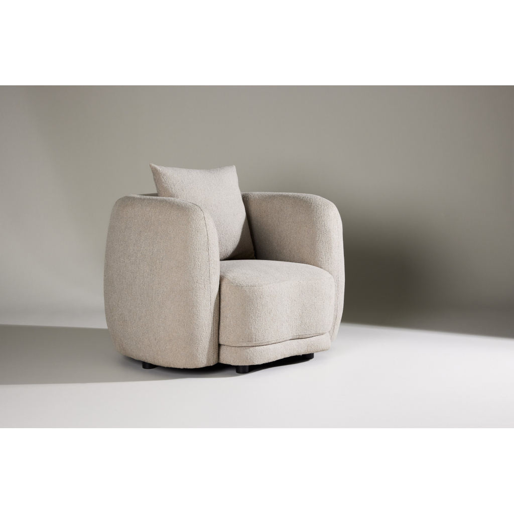 Cielo 1-Seat Sofa - Beige Boucle